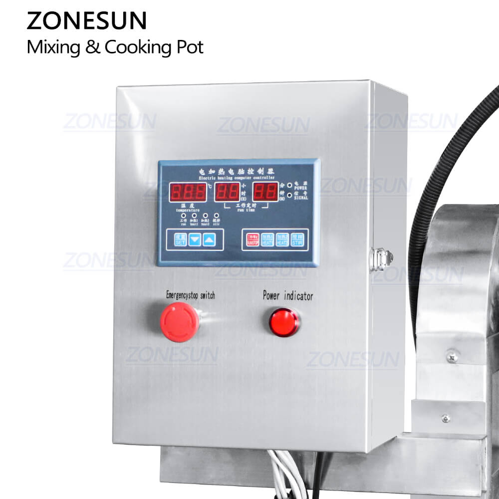 ZONESUN ZS-CG200L التلقائي الصناعية غائر الحلوى الفلفل الحار صلصة ساخنة مربى الشوكولاته إنتاج سفينة التدفئة آلة خلط وعاء الطبخ