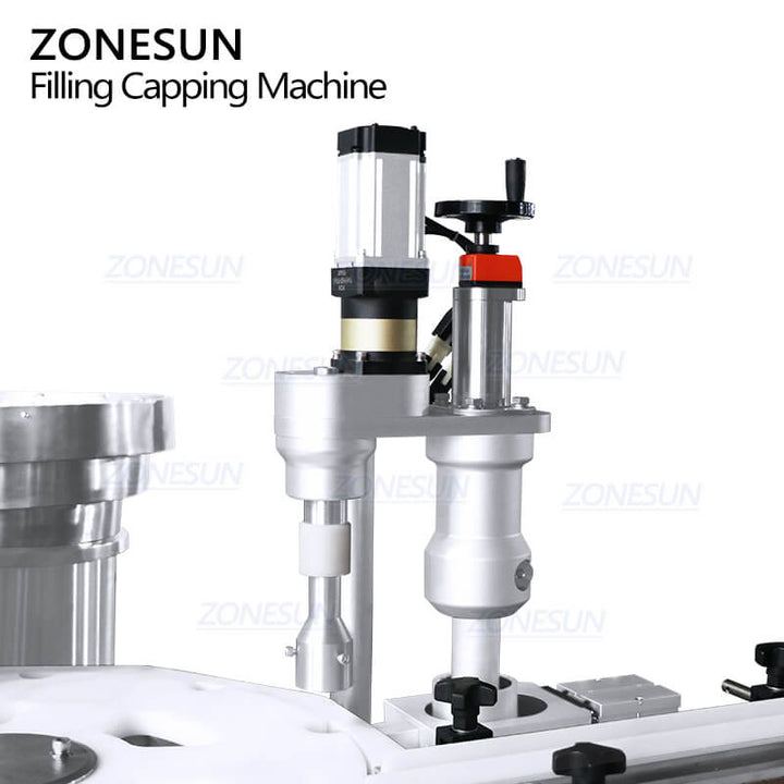 capping structure of monoblock filling capping machine for liquid