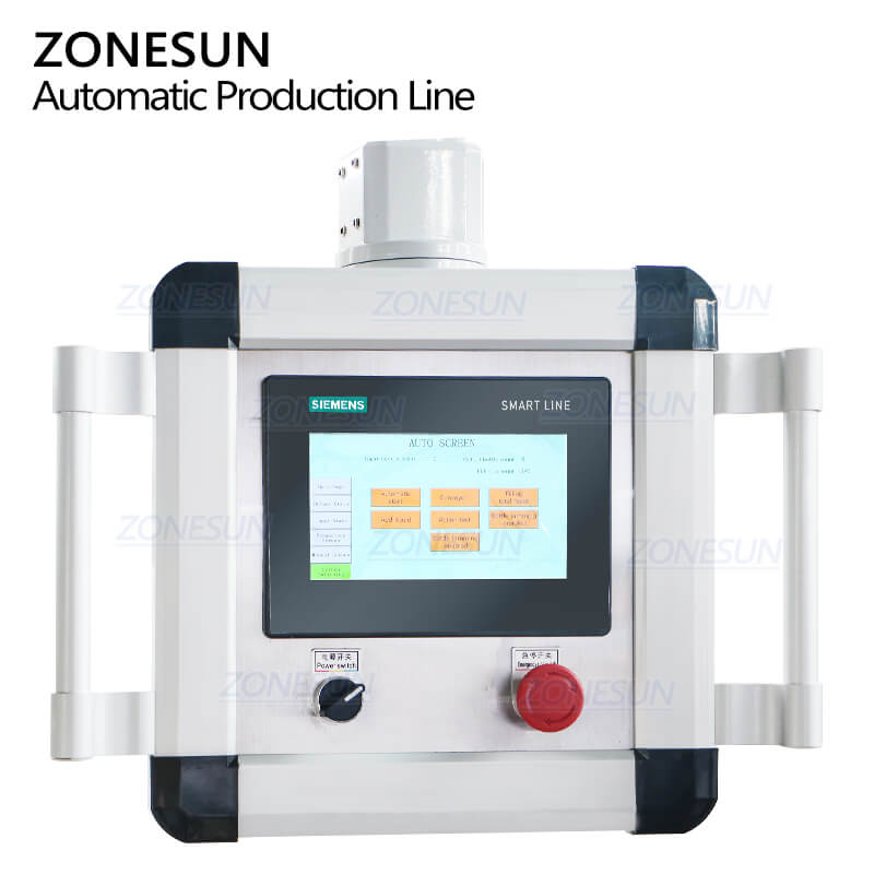 control panel of automatic honey bottle line