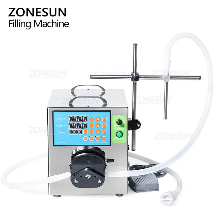 semi-automatic peristaltic pump filler for gel