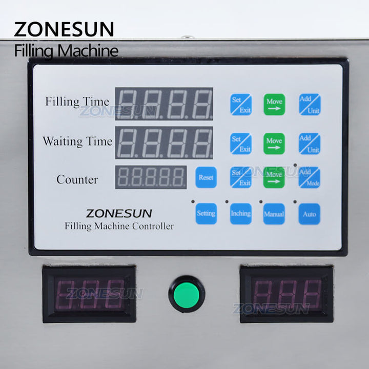 control panel of peristaltic filling machine for perfume