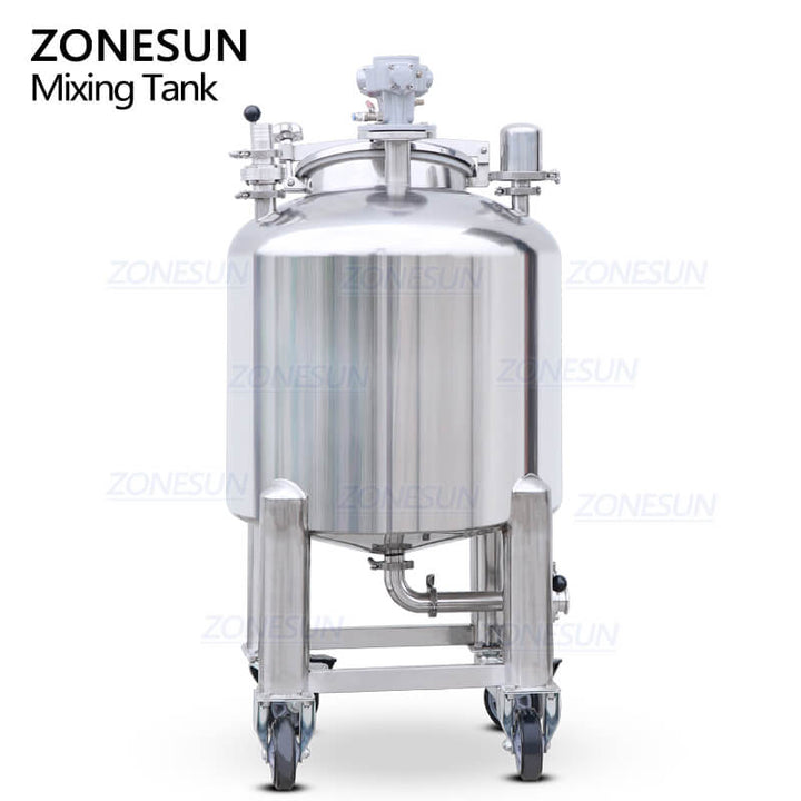 mixing tank of cosmetic fluid