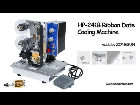 HP-241B félautomata elektromos elektromos bélyegző szalagkód nyomtató szalagkód HP-241B színes szalag forró nyomtatógép, hőszalag nyomtató