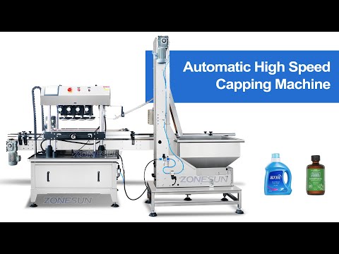 capping machine with cap elevator