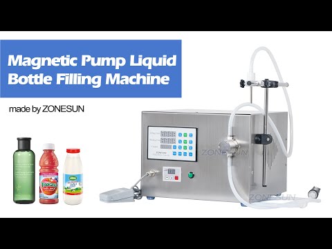 ZS-YTMP1S Magnetic Pump Beverage Water Juice Essential Oil Ink Pigment Liquid Bottle Filling Machine