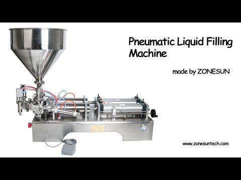 ZONESUN Double Heads Filling Machine Automatic Pneumatic Hopper Cream Shampoo Moisturizer Lotion Cosmetic Oil Honey Food Paste Filling Machine