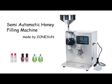 ZONESUN ZS-NP1 Semi Automatic Small Bottle Honey Liquid Filling Machine For Nail Polish Lip Gloss Essential Oil Cosmetics