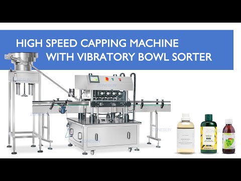 capping machine with vibratory bowl sorter