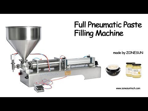 ZONESUN Full Pneumatic Paste Filling Machine For Cream Shampoo Flammable Liquid Sanitizing Gel