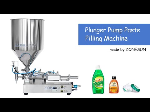 ZS-GTCP1 1-12ml Ceramic Plunger Pump Cosmetic Cream Essence Lotion Paste Filling Machine