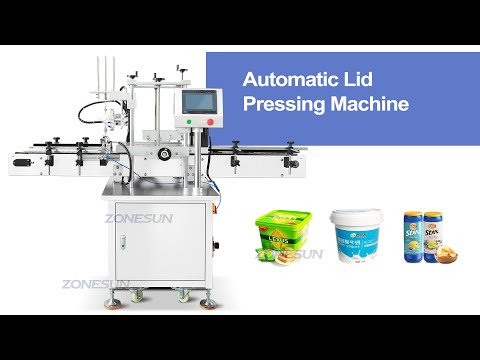 lid pressing machine video