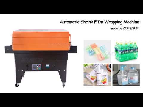 ZS-BS4525 Heat Sealing Package Machine Automatic Shrink Wrapping Machine Plastic Packing Machine Tableware PVC Film Machine