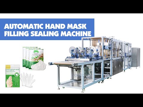 ZS-FHMS1GF Automatic Hand and Foot Cosmetics Facial Mask Sheet Sachet Filling Sealing Making Machine With Labeler