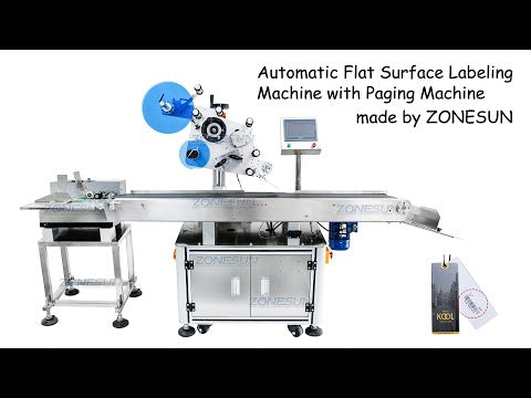 ZS-TB832 Automatic Sticker Adhesive Food Paper Book Plastic Film Flat Labeling Machine