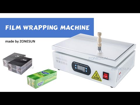 ZS-HP2030 Cellophane Wrapping Machine Poker Box Perfume Cosmetics BOPP Film PVC Sealable Film Sealing Packaging Machine