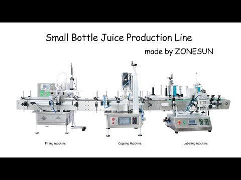 ZONESUN ZS-FAL180C4 Automatic Desktop Small Glass Bottle Essential Oil Filling Capping Labeling Machine