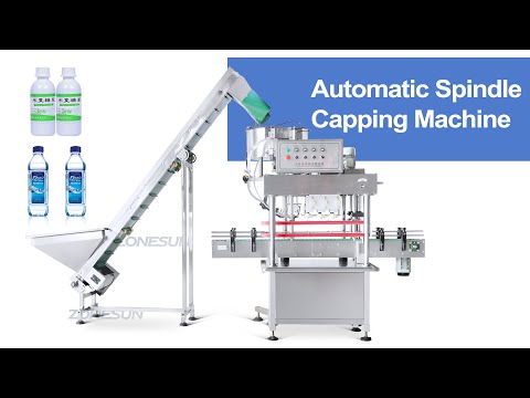 ZS-FXZ101 Automatic High Speed PET Plastic Beverage Bottle Cosmetic Cream Cap Screwing Capper Spindle Capping Machine