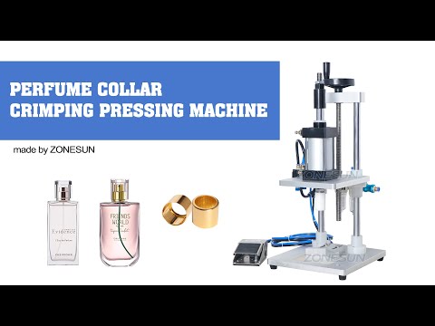 ZS-GK5 Pneumatic Perfume Glass Bottle Capping Machine Desktop Perfume Collar Small Bottle Crimping Pressing Machine