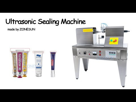 QDFW-125 Semi Automatic Hand Cream Toothpaste Plastic Tube Ultrasonic Soft Tube Sealing Machine