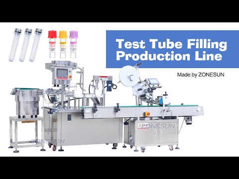 ZS-FAL180Z3 Tampa automática de parafuso Teste do tubo de reagente Químico Máquina de marcação de preenchimento de preenchimento de monobloco químico