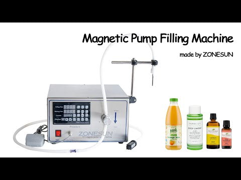 ZS-YG1 Semi-automatic Magnetic Pump Liquid Filling Machine For Water Perfume Juice Solvent Wine