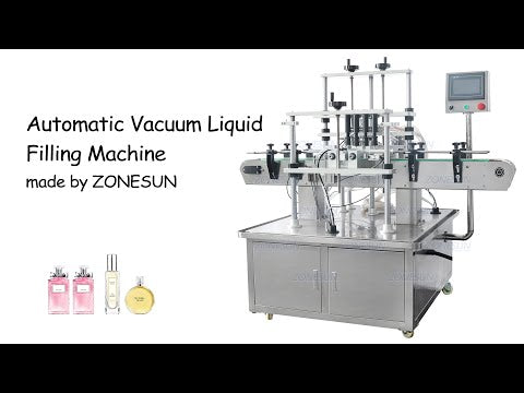 ZONESUN ZS-VTZL4A Machine de remplissage de parfum liquide sous vide pour les cosmétiques de lavage oculaire de lait