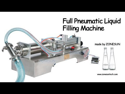 ZONESUN Double Head Milk Juice Liquid or Softdrink Pneumatic Filling Machine