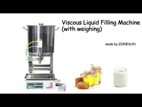 ZONESUN ZS-WF33 Semi Automatic Honey Filling Machine For Cream Paste Oil Milk Water