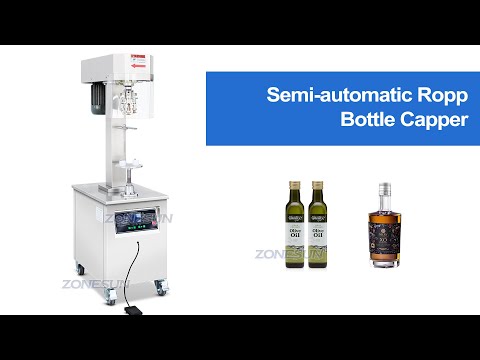 Zonesun zs-xg60c semi-automático bebidas bebidas espirituosas vinhos de licor alumínio garrafa de garrafa de tamamento