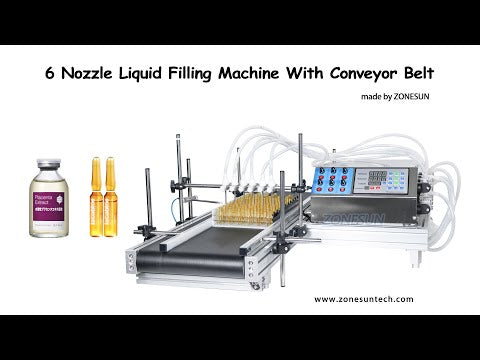 ZS-DTPP6B 6 Köpfe Automatische Flaschen füll maschine für ätherisches Öl Solvent Glas fläschchen