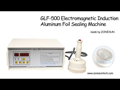 GLF-500 220V Electromagnetic Induction Sealing Machine  For Plastic Round Small Bottles Caps Packaging Machine