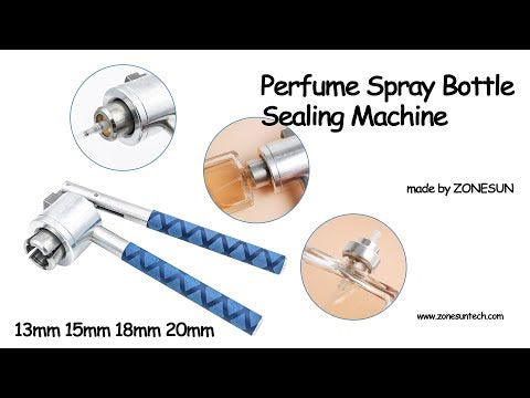ZONESUN rozsdamentes acél kézi injekciós üveg krimpelő kézi tömítőgép 13 15 18 20 mm-es parfümös üveg lepattintható kupakokhoz