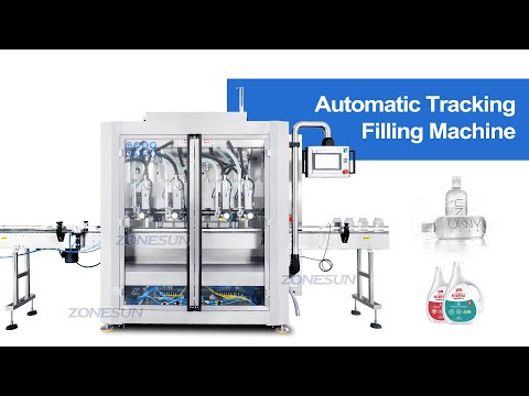 ZONESUN ZS-VTPF4 Automatic Servo Motor 4 Heads Piston Pump Face Cream Lotion Bottle Tracking Paste Filling Machines