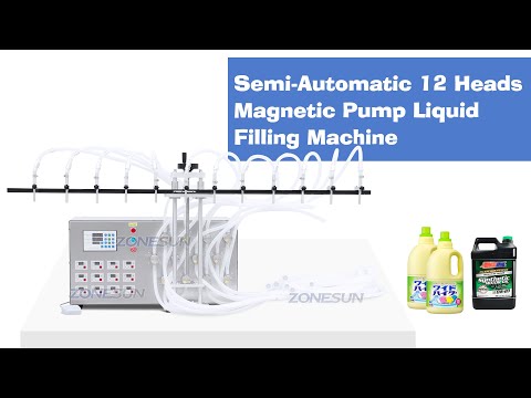 ZS-MPYT12P Semi-automático 12 cabeças da bomba magnética sabão líquido Sabão mineral refrigera