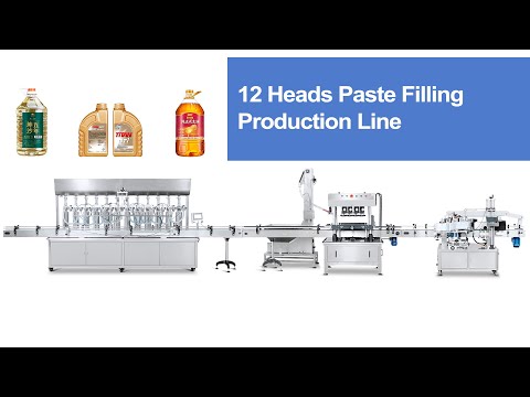 ZS-FAL180Z4 Automatic Sauce Laundry Detergent Bottle Grease Oil Paste Filling Capping Labeling Machine Production Line