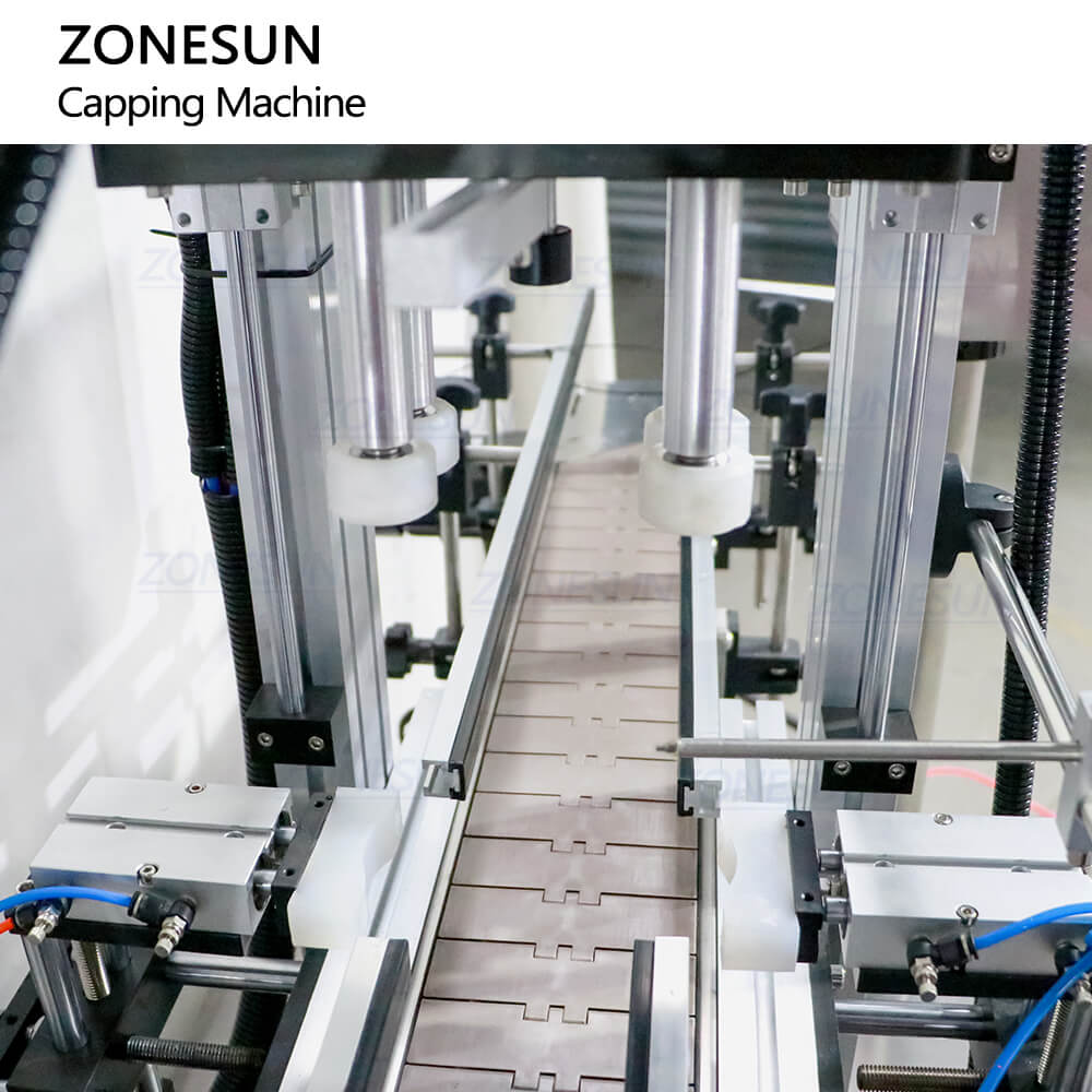 ZONESUN ZS-XG440I Automatic Dish Soap Body Washer Conditioner Dispensing Pump Caps Feeding Capping Tightening Machine