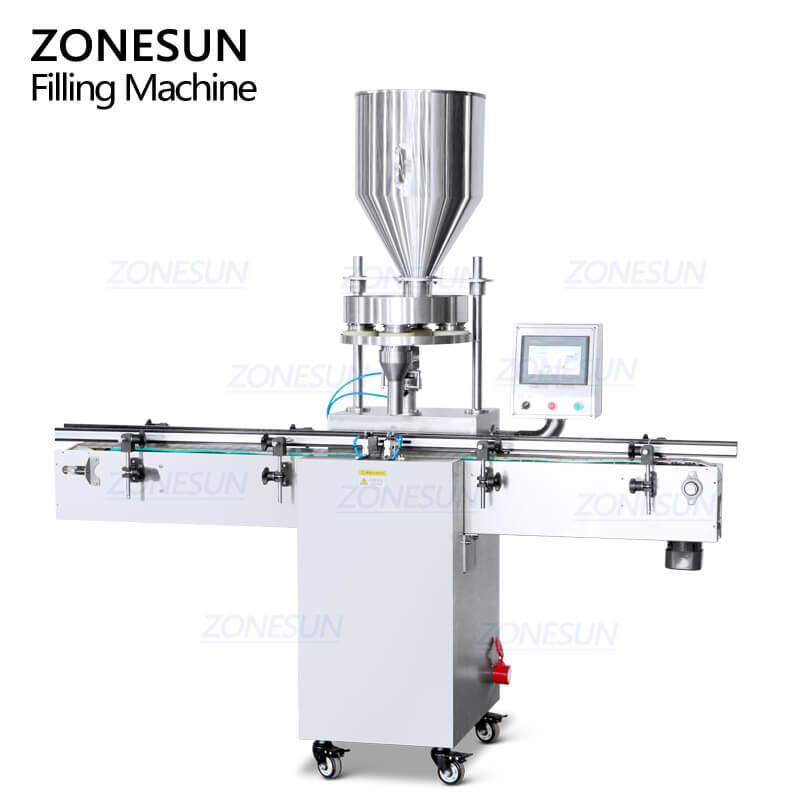 Zonesun ZS-KL01S automático grano de partículas arroz especias azúcar Tuercas té semillas measuring taza botella máquina llenado