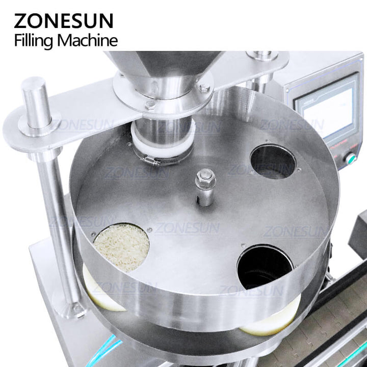 Zonesun ZS-KL01S automático grano de partículas arroz especias azúcar Tuercas té semillas measuring taza botella máquina llenado