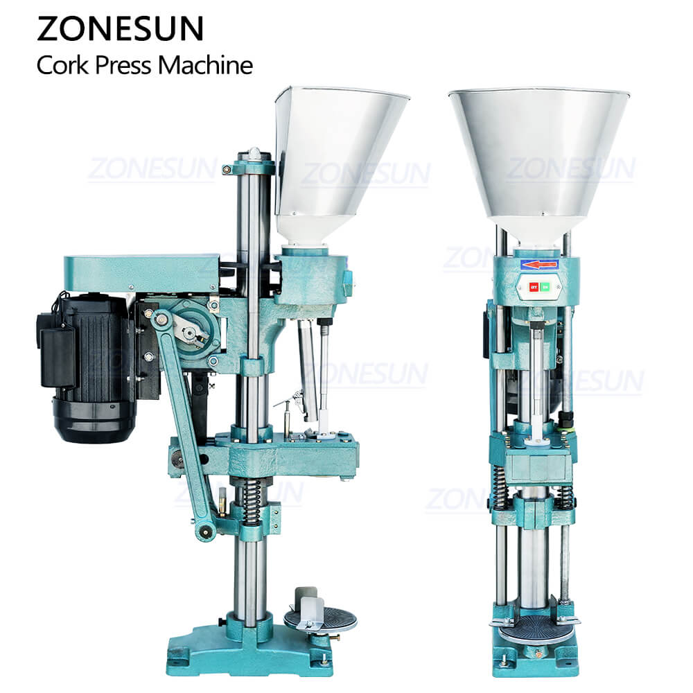 Natural Cork Wine Corker Pressing Stopper Inserting Machine -ZONESUN ...