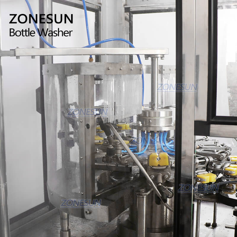 ZS-WB12 Automatic 12 Heads Rotary Milk Wine Beverage Bottle Washer