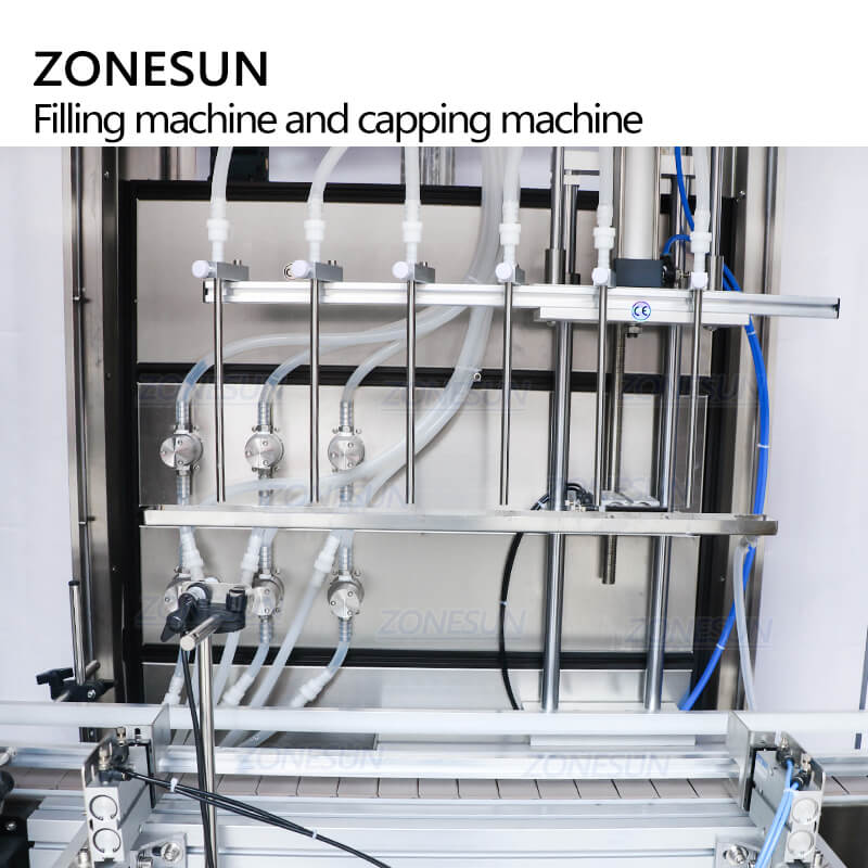 ZS-FAL180AD Automatic Filling Capping Machine With Dust Cover