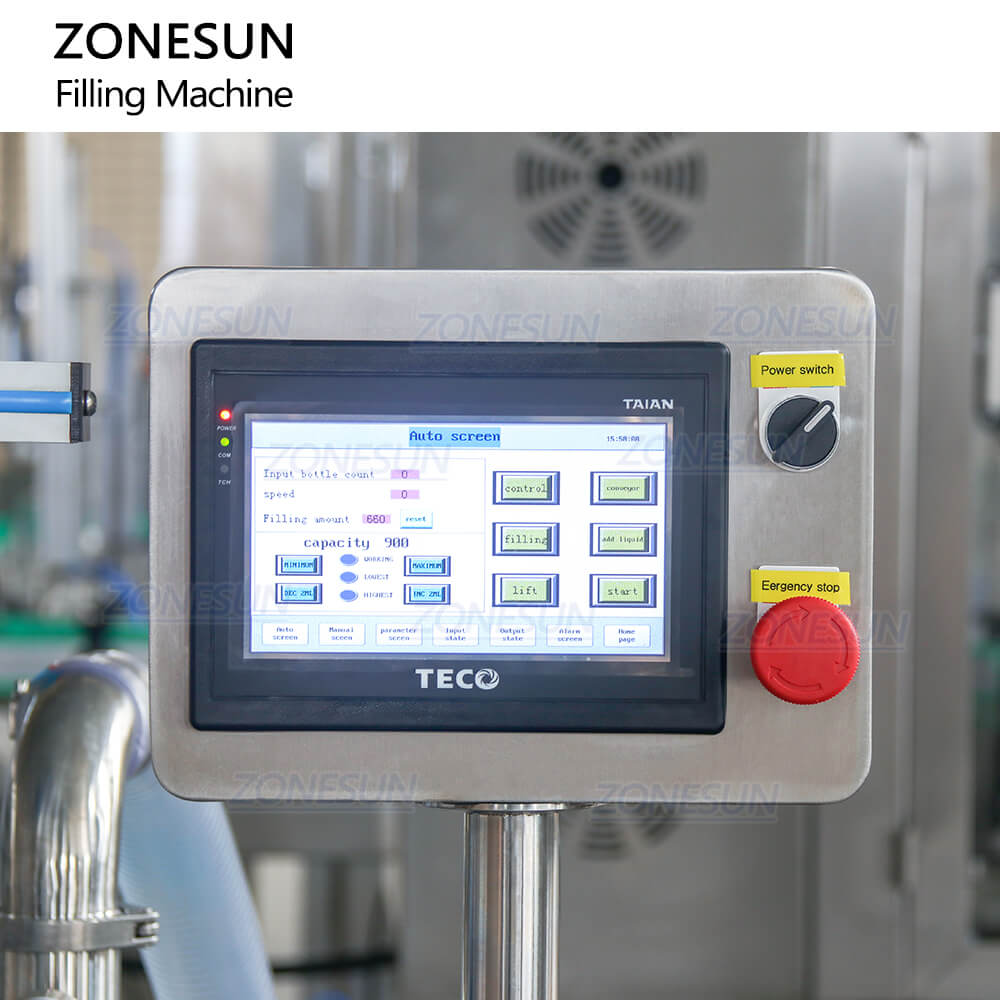 ZS-SV4HS 자동 피스톤 펌프 화장품 샴푸 젤 정량적 액체 충전 기계