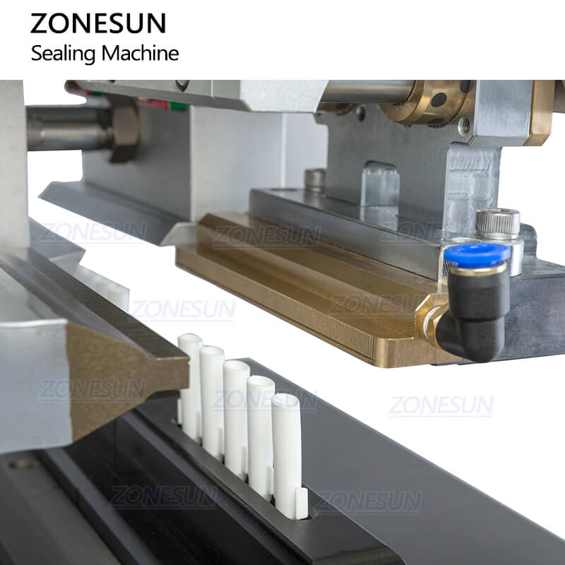 ZS-FK003U 반자동 모노 도스 스트립 튜브 화장품 초음파 알루미늄 플라스틱 소프트 튜브 밀봉 절단 기계