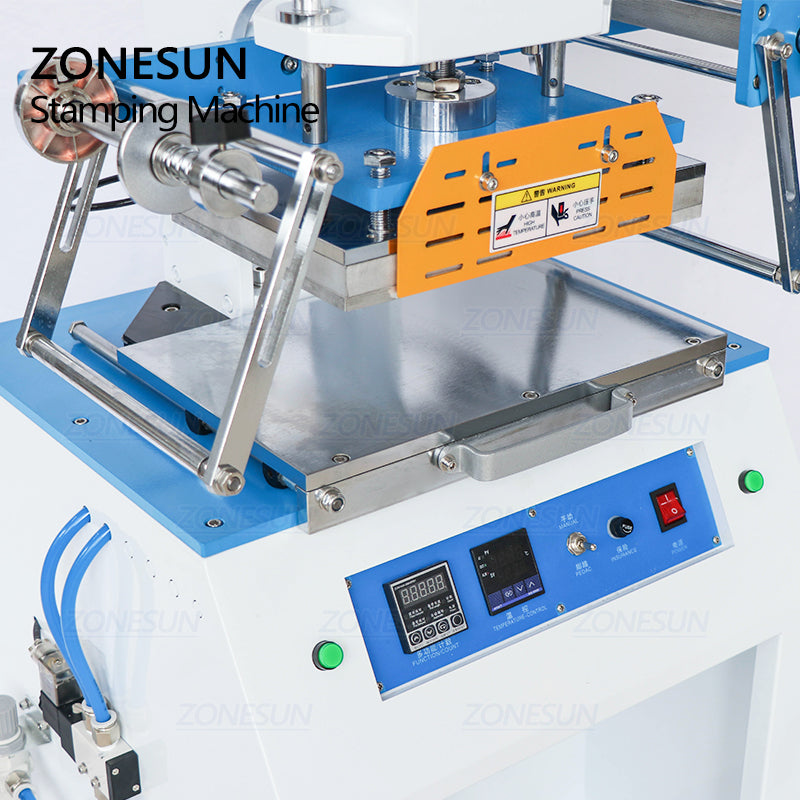 ZY-819D Pneumatic Stamping Machine For Leather Wood Burning Gift Card