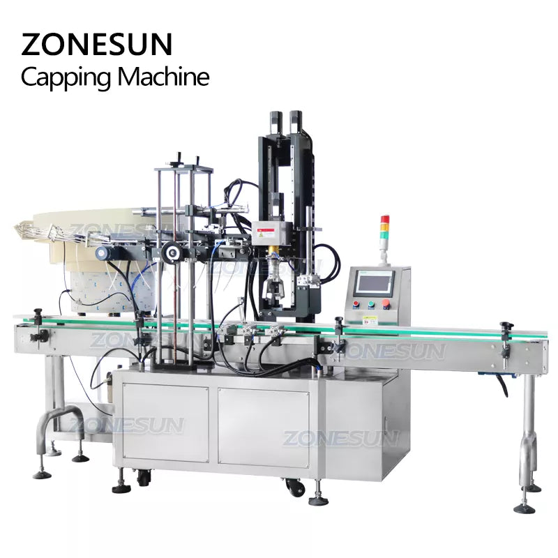 Automatic Trigger Pump Bottle Capping Machine With Vibratory Bowl