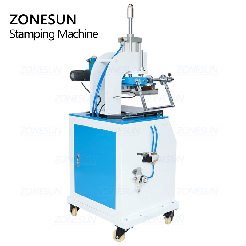 ZY-819D Pneumatic Stamping Machine For Leather Wood Burning Gift Card