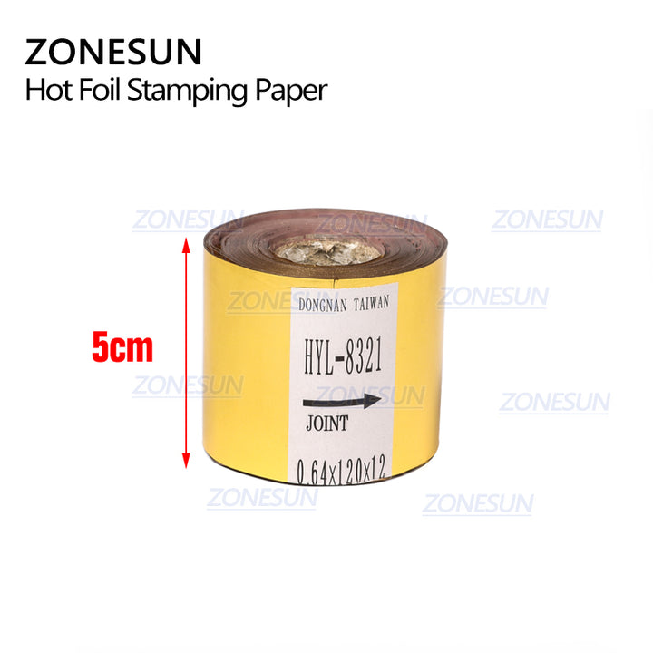ZONESUN Hot Foil Stamping Paper Heat Transfer Anodized Gilded Paper with Shipping Cost Fee - ZONESUN TECHNOLOGY LIMITED