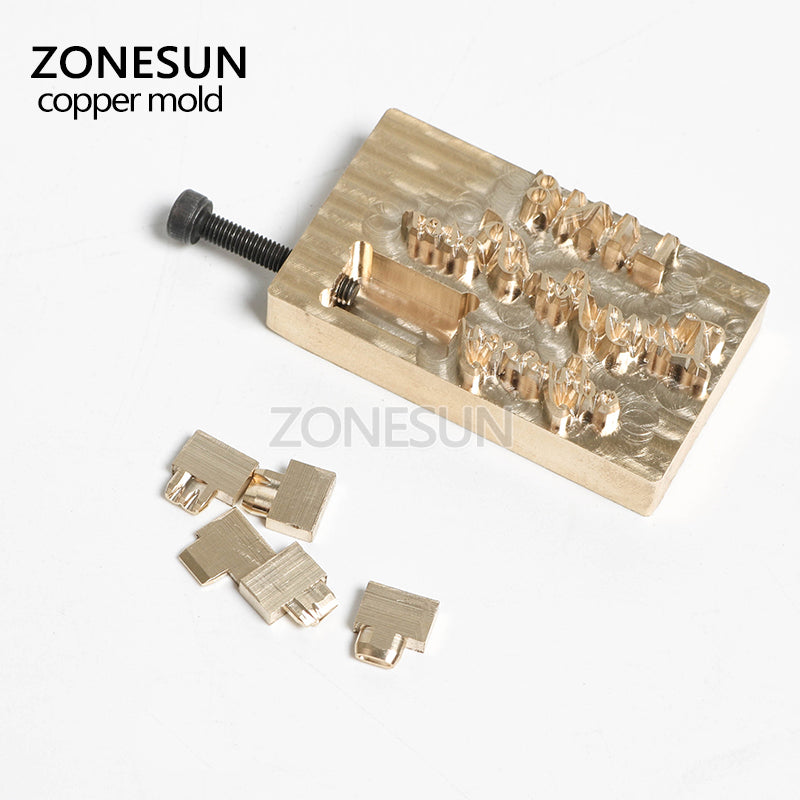 ZONESUN Customized Hot Foil Stamping Brass Mold Custom Logo Brand Leat –  ZONESUN TECHNOLOGY LIMITED