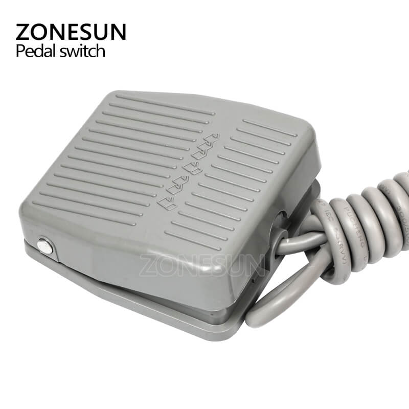 ZONESUN مفتاح الدواسة لملء آلة وضع العلامات والتغطية