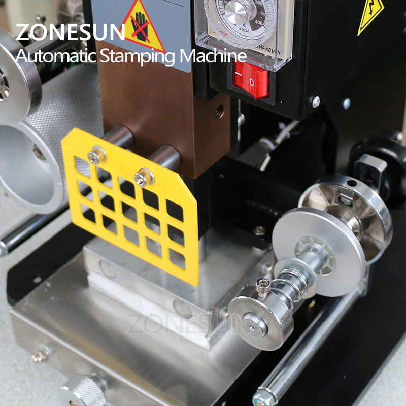 ZY-819K Automatic Stamping Machine,leather LOGO Creasing machine,LOGO  stamper,High speed name card Embossing machine